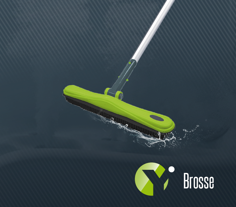 Brosse de Paroi 330mm SHARK Pour Piscine