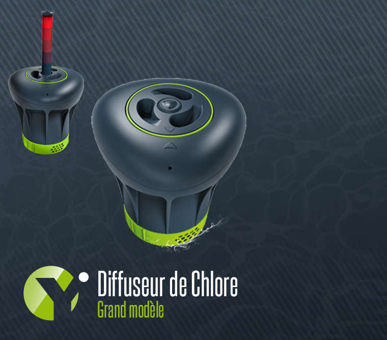 YSDSY Diffuseur Chlore Piscine avec Thermomètre, Distributeur